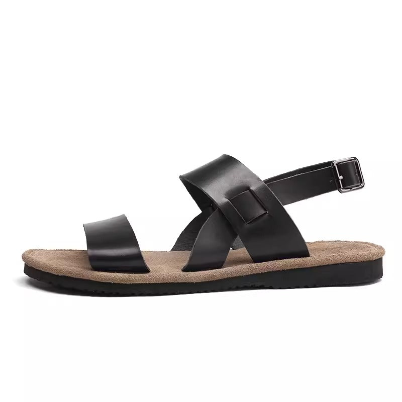 Importé - Sandale Vigo Homme Décontracté Tendance Antidérapante En Cuir
