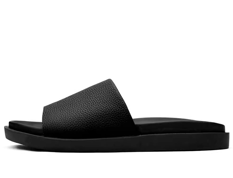 Importé - Sandale Claquette En Cuir Homme Décontractés Et Confortable