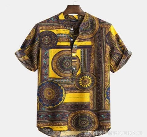 Importé - Chemise De Plage Homme Manches Courtes