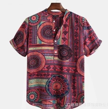 Importé - Chemise De Plage Homme Manches Courtes