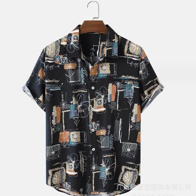 Importé - Chemise De Plage Homme Manches Courtes