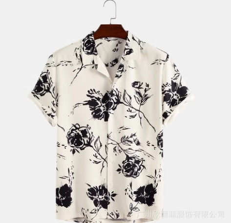 Importé - Chemise De Plage Homme Manches Courtes