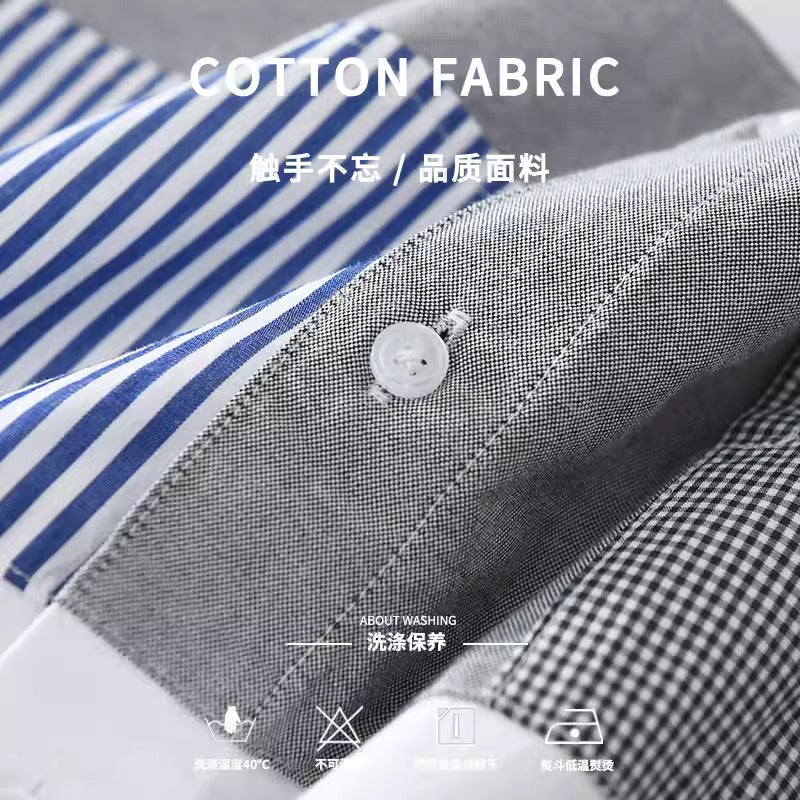 Importé - Chemise Pur Coton Homme Tendance Manches Longues