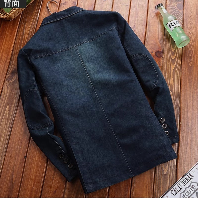 Importé - Veste Blazer Jean Homme Décontracté Tendance