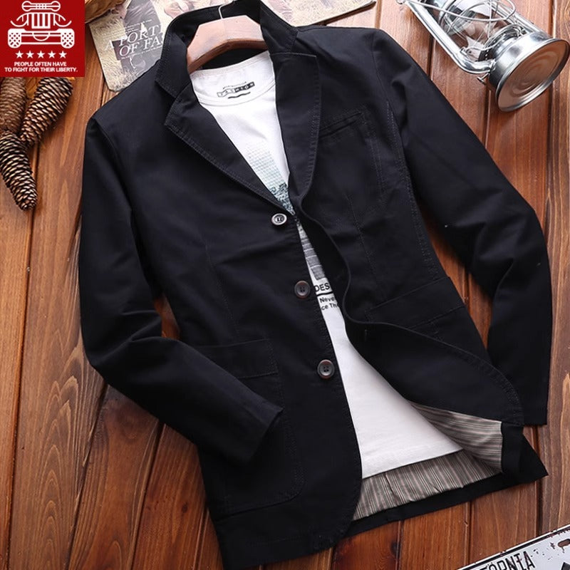 Importé - Veste Blazer Jean Homme Décontracté Tendance