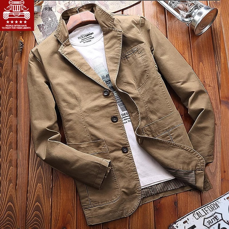 Importé - Veste Blazer Jean Homme Décontracté Tendance