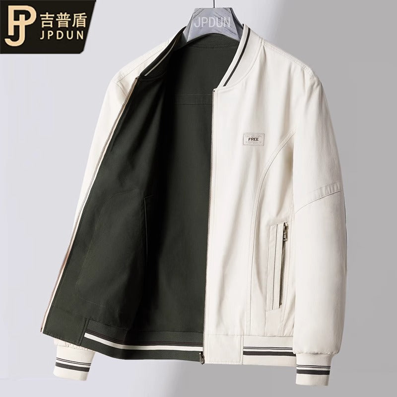 Importé - Jacket Double Faces Pur Coton Homme Manche Longue