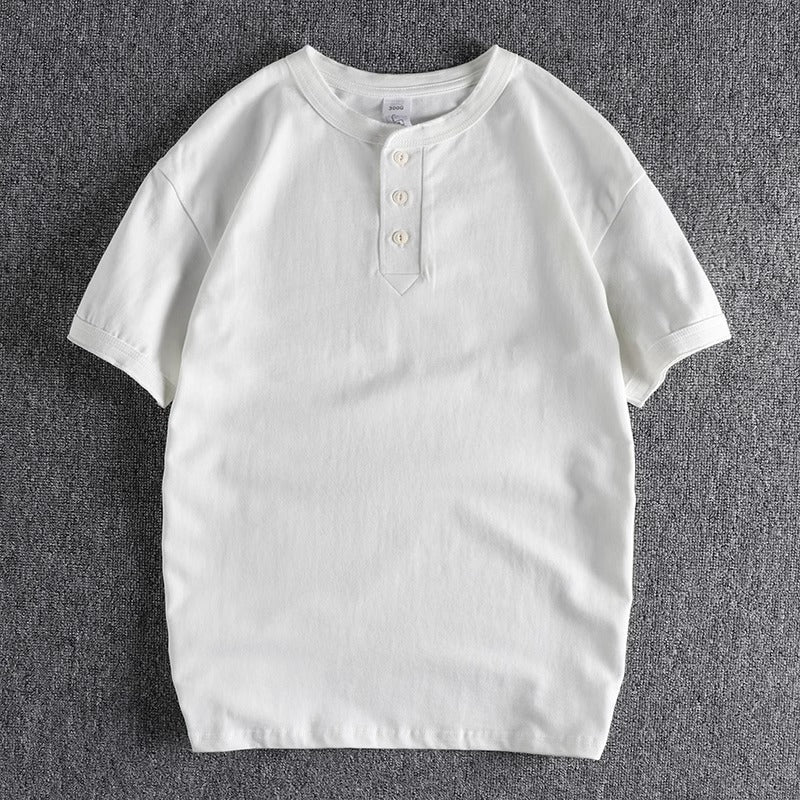 Importé - T-Shirt Polo Pur Coton Homme Manches Courtes