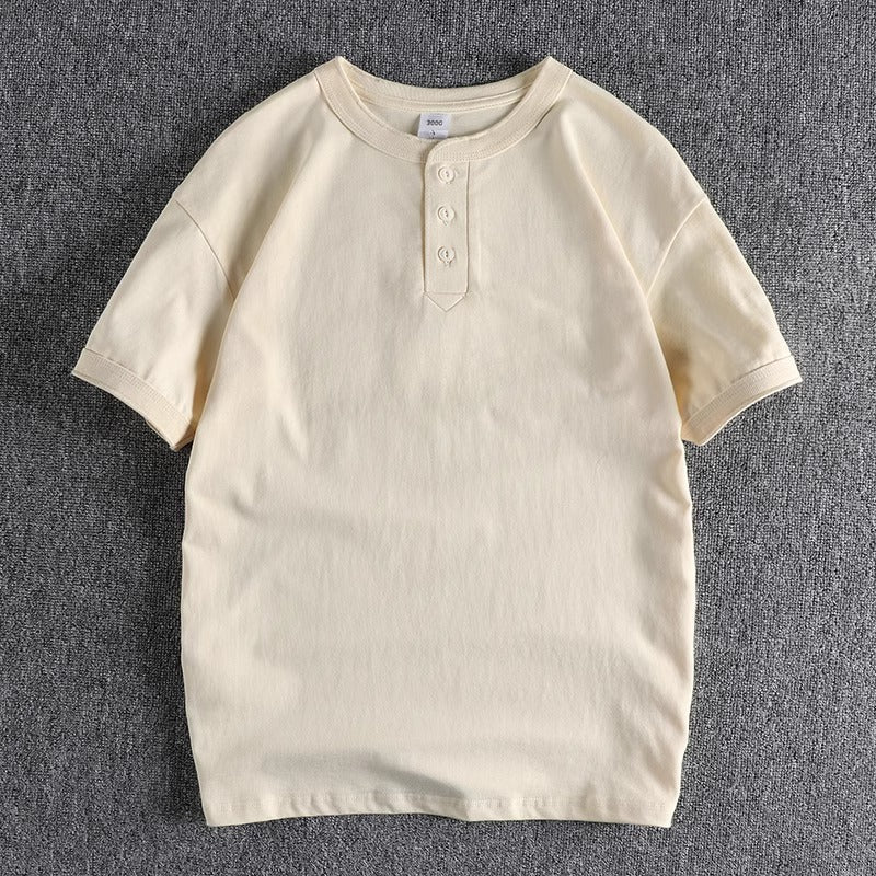 Importé - T-Shirt Polo Pur Coton Homme Manches Courtes