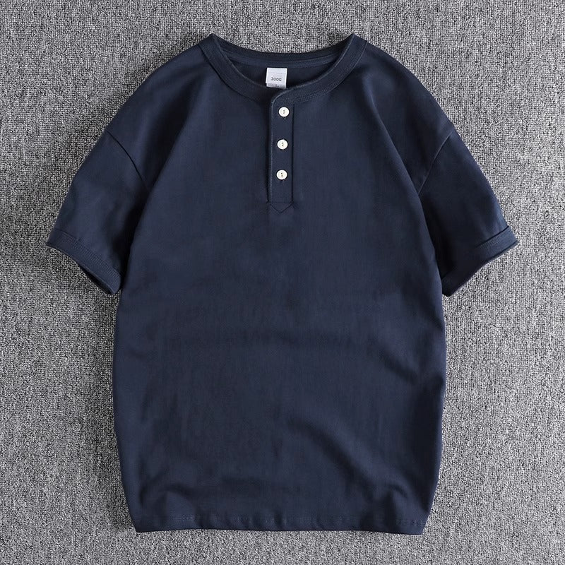 Importé - T-Shirt Polo Pur Coton Homme Manches Courtes