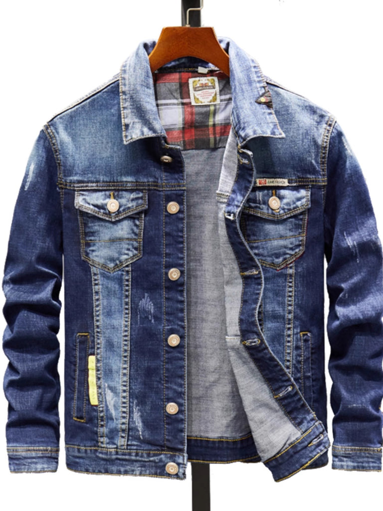 Importé - Jacket Homme Slim Manches Longues En Jean