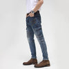 Importé - Pantalon Jean Homme Coton Stretch Rétro Multi-poches