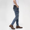 Importé - Pantalon Jean Homme Coton Stretch Rétro Multi-poches