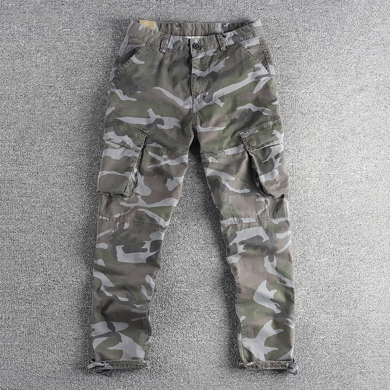 Importé - Pantalon Camouflage Style Chausseur Décontracté