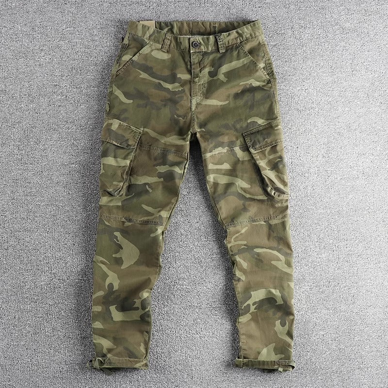 Importé - Pantalon Camouflage Style Chausseur Décontracté