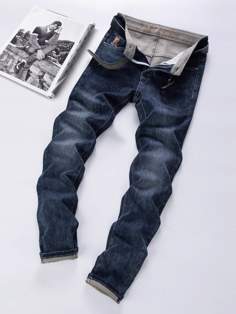 Importé - Pantalon Jean Denim Homme Coton Stretch Décontracté