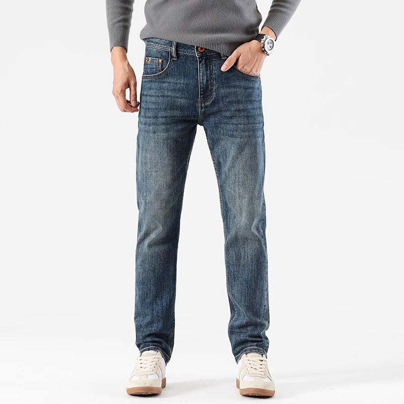 Importé - Pantalon Jean Homme Pur Coton Denim Décontracté