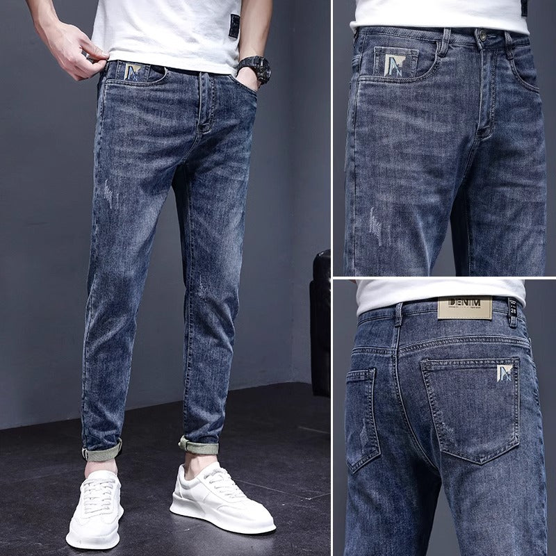 Importé - Pantalon Jean Homme Coton Stretch Décontracté