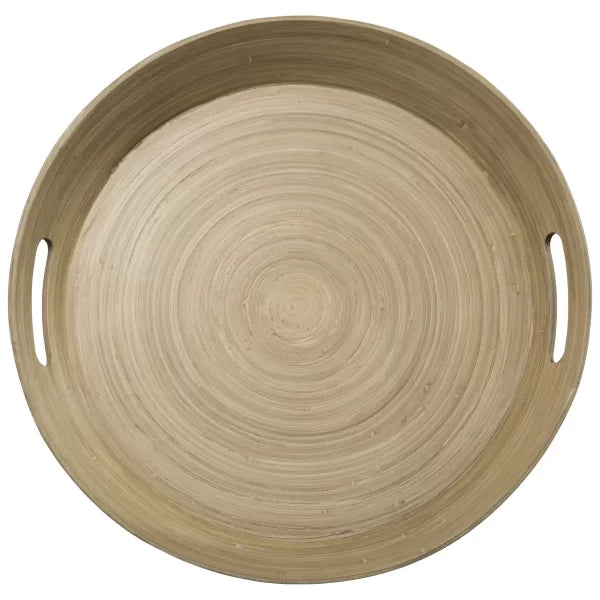 Plateau en Bambou Rond-42cm-Naturel