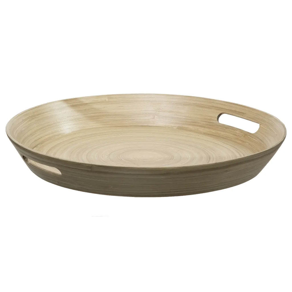Plateau en Bambou Rond-42cm-Naturel