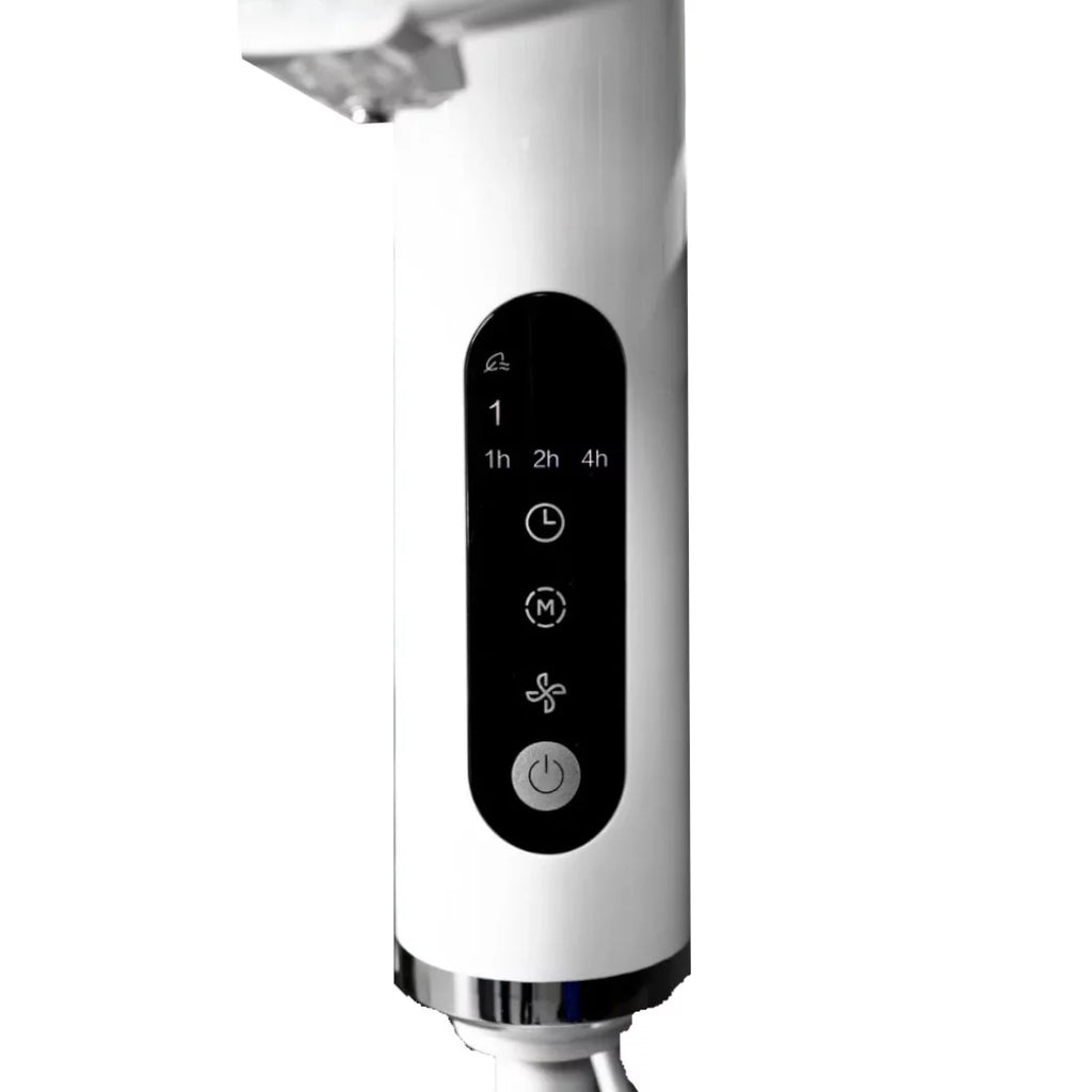 Ventilateur Sur Pied Midea MPF25MW 40W - 3 Vitesses, Oscillation 90°, Hauteur Réglable, Blanc