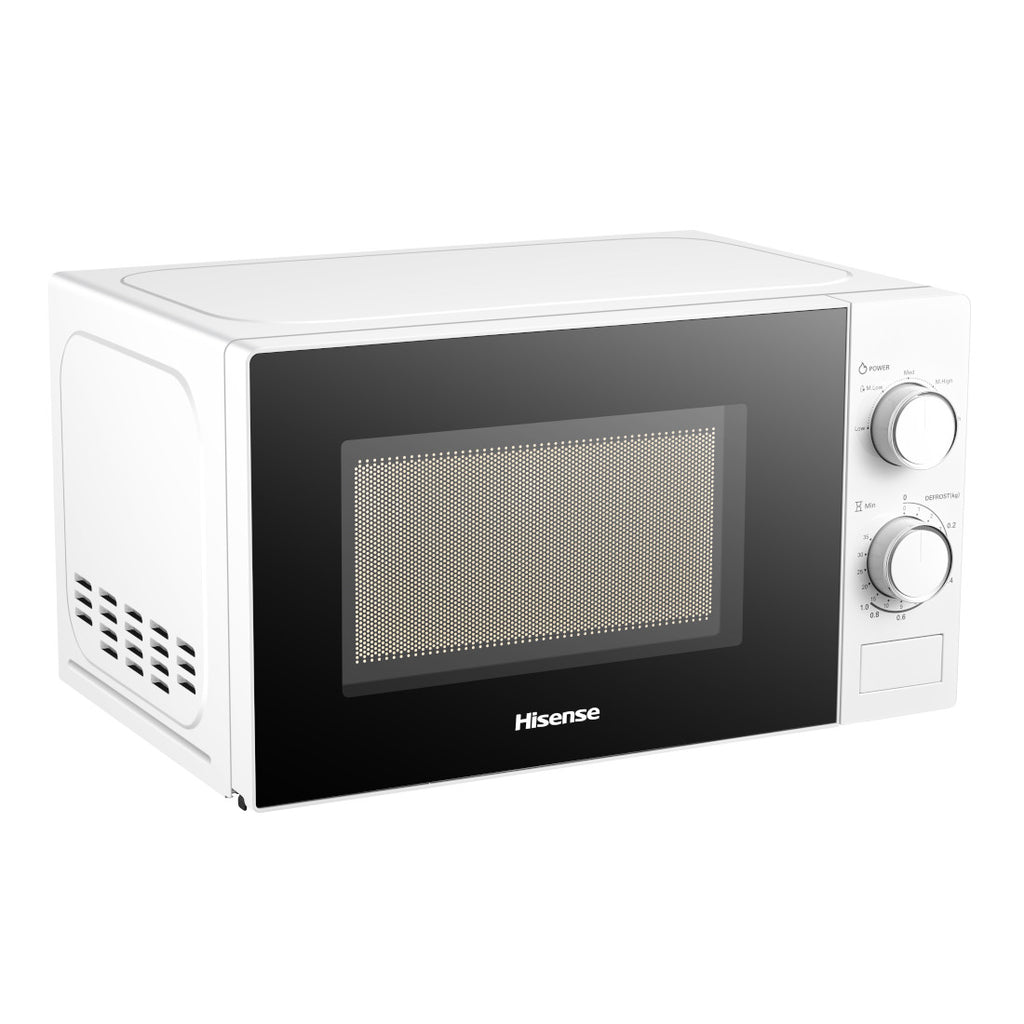 Micro-ondes ECG 17 Litres Blanc - 700W, Plateau Tournant 24.5 Cm, Minuterie 30 Min, Dégivrage - 3