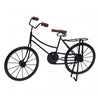 Bicyclette Décorative en Métal-47cm-Noir-Dore