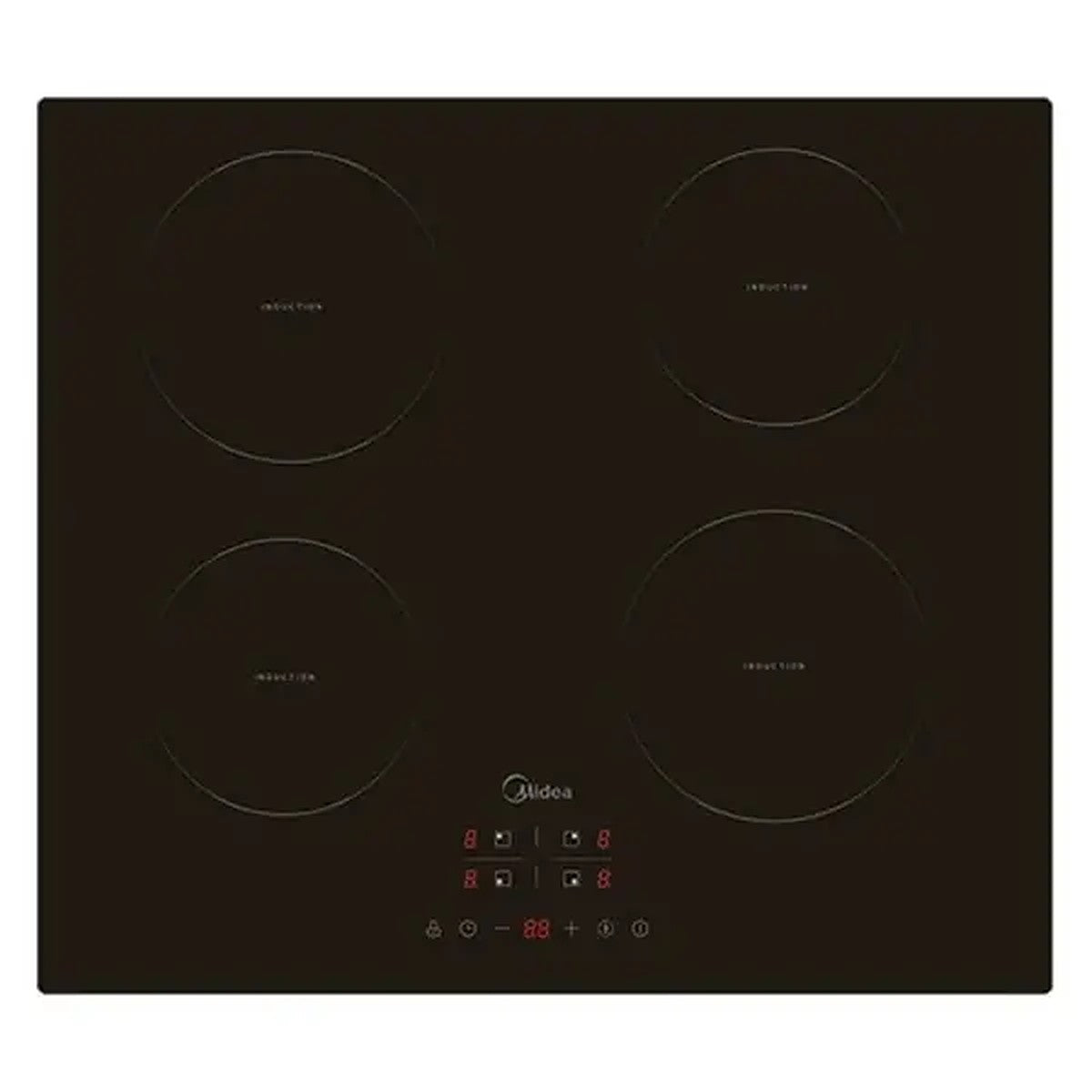 PLAQUE DE CUISSON À INDUCTION MIDEA - 4 ZONES DE CUISONS - TACTILE - 9 NIVEAUX DE PUISSANCES - 3500W - INVERTER - MC-IF3518G4S-A
