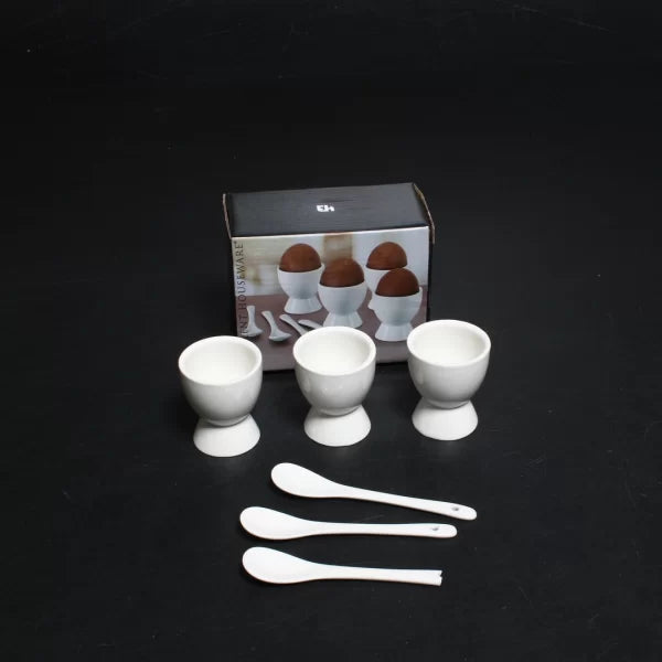 Coquetier et Cuillère -8 pièces