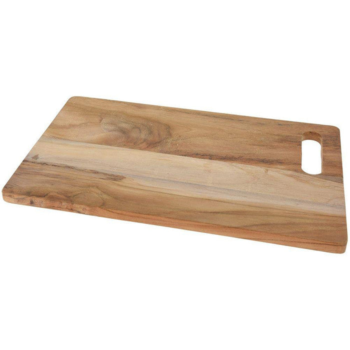 Planche a Découper en Bois de Teck-40x25x1,5cm-rect