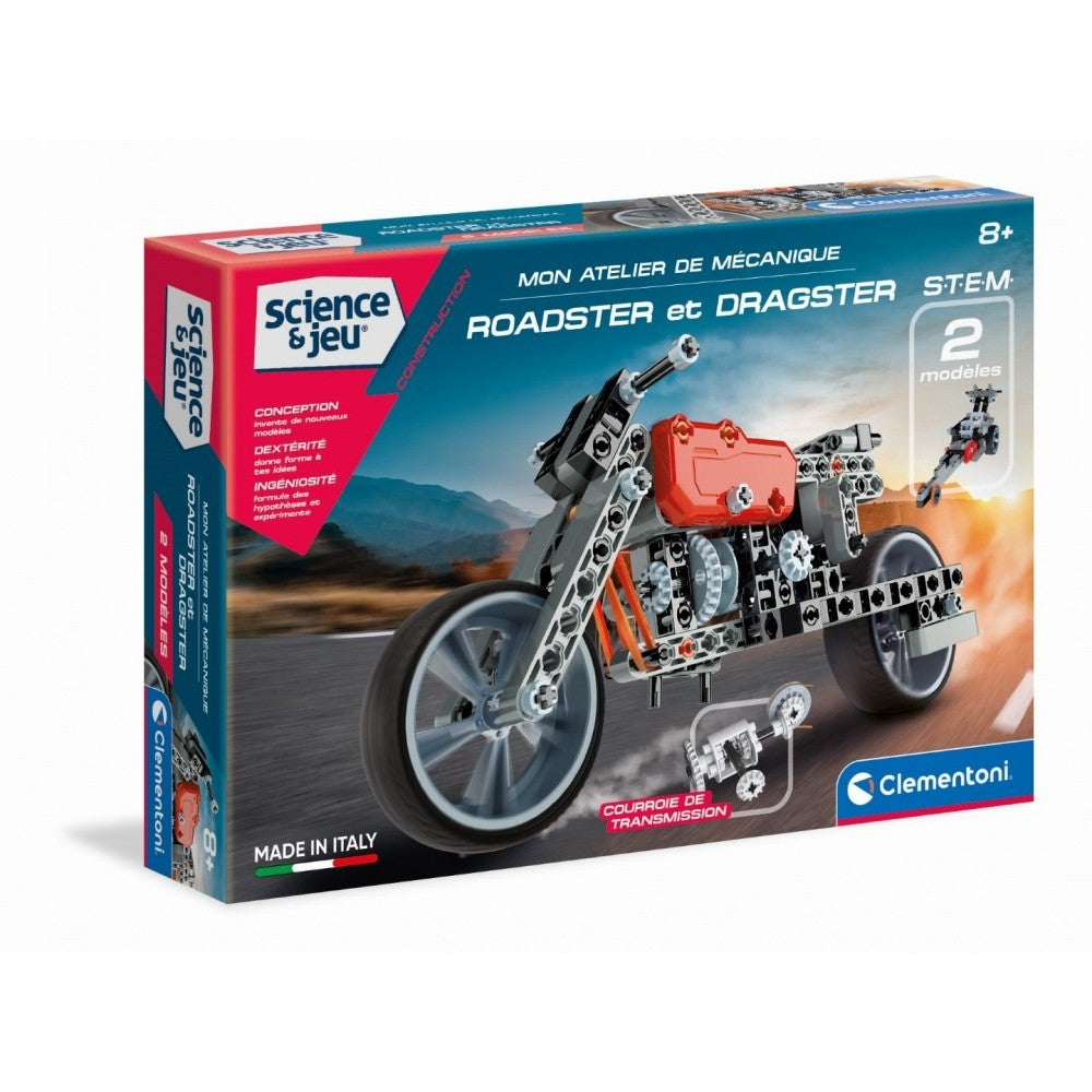 Clementoni Science Et Jeu Mon Atelier De Mécanique Roadster Et Dragster