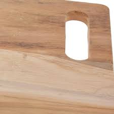 Planche a Découper en Bois de Teck-40x25x1,5cm-rect