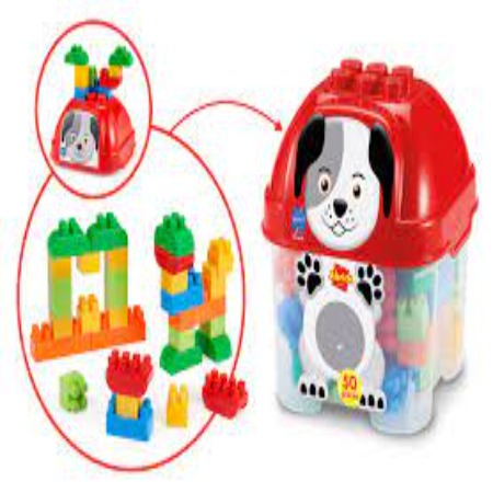 Bloc de construction baril chien-50pcs-abrick