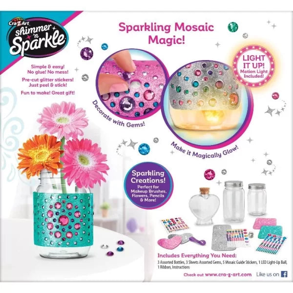 Jeu cra-z-art shimmer’n sparkle mosaic gem+8ans