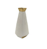 Vase-18x12cm-Blanc-Dore