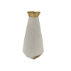 Vase-18x12cm-Blanc-Dore