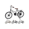 Bicyclette Décorative en Métal-47cm-Noir-Dore