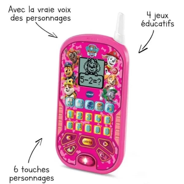 VTECH-PAT PATROUILLE LE SMARTPHONE EDUCATIF-ROSE