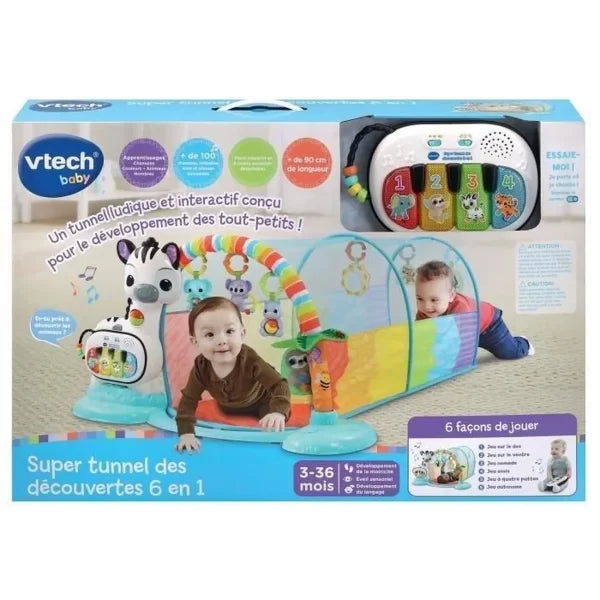 Vtech Super Tunnel Des Decouvertes-6en1-3-36mois