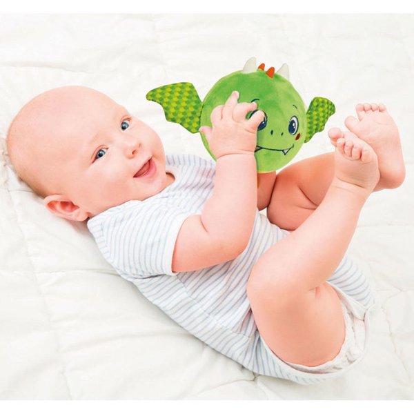 JEU DE BEBE BALLE EN MOUSSE MOTIF ANIMAUX-ASST