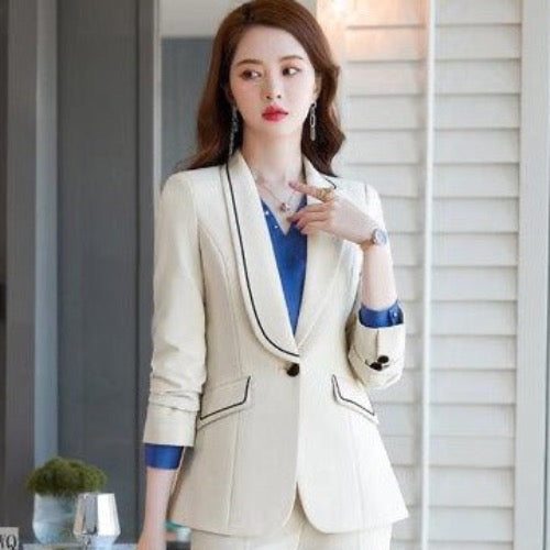 Importé - Ensemble Costume Femme Décontracté Slim Haut De Gamme