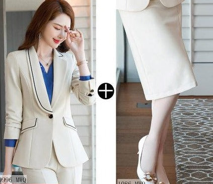 Importé - Ensemble Costume Femme Décontracté Slim Haut De Gamme