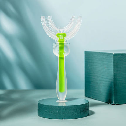 Importé - Brosse A Dents Manuelle En Forme U Pour Enfants De 1 an A 10ans En Silicone