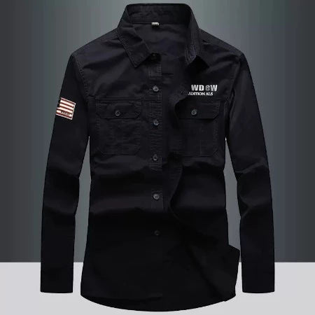 Importé - Chemise Pur Coton Homme Slim Fit Manches Longues