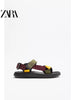 Importé - ZARA NEW - Sandales Homme A Lanières Décontractées Et Légères
