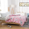 Importé - Ensemble Housse de Couette + 2 Taie d'Oreiller en Pure Coton
