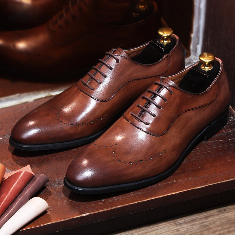 Importé - Chaussure Rétro Brock  Homme En Cuir