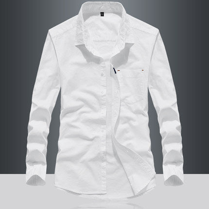 Importé - Chemise Homme Pur Coton Slim Fit Manches Longues