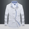 Importé - Chemise Homme Pur Coton Slim Fit Manches Longues
