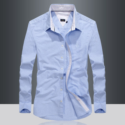 Importé - Chemise Homme Pur Coton Slim Fit Manches Longues